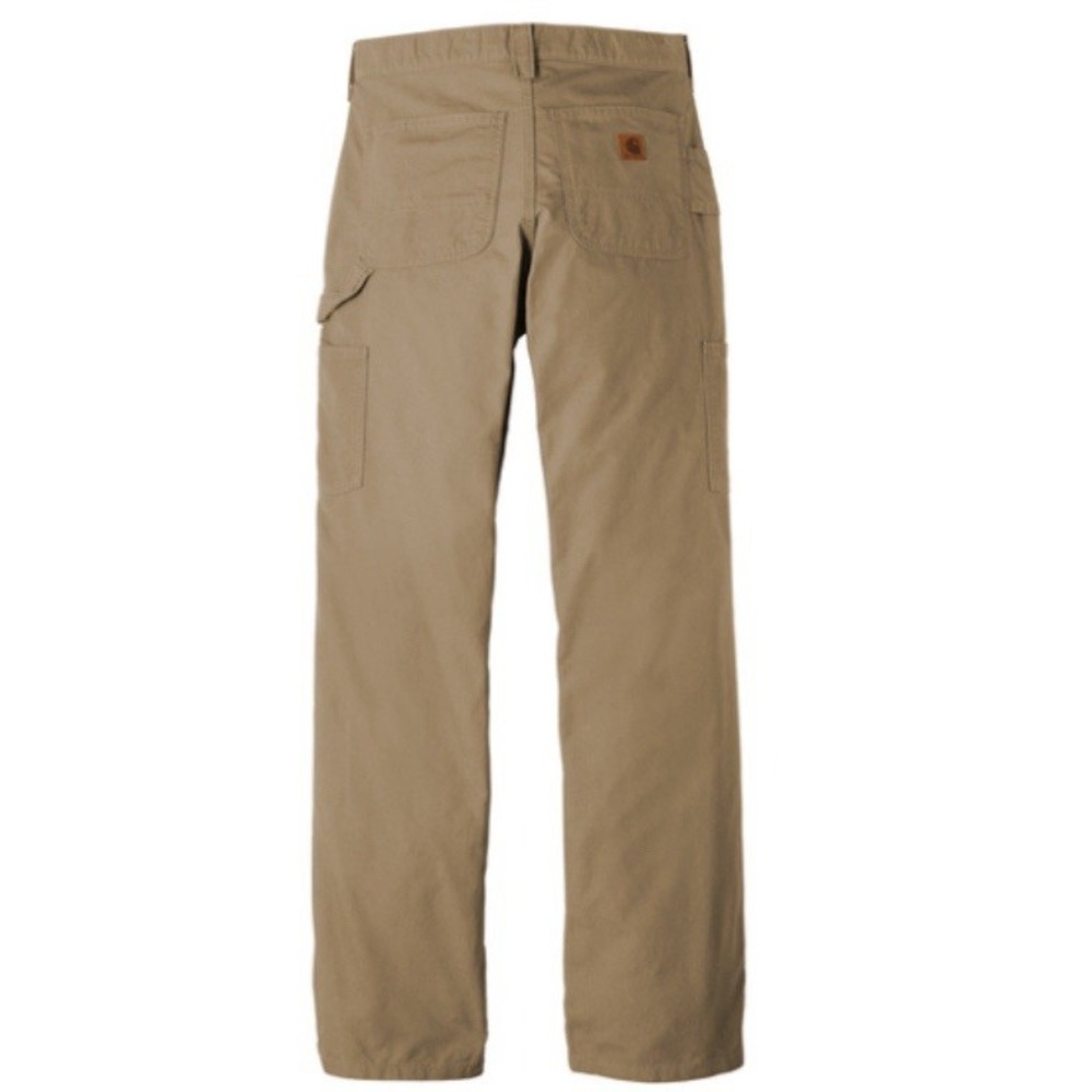 NWT Carhartt Tan Men's Canvas Work Dungaree, Size 42 X 34 Original Fit B151 - Picture 3 of 6